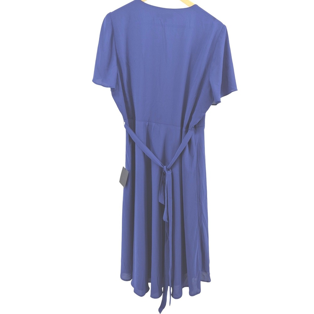 Lulus My Whole Heart Royal Blue Wrap Dress High-Low Maxi XL NWT Wedding Guest - Picture 11 of 15